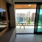 Apartamento Flat Com Rooftop A 5 Min Da Da Beira Mar